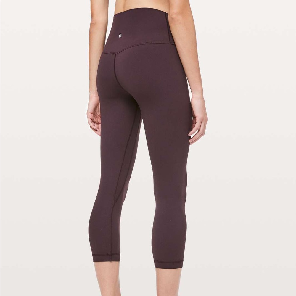 align crop 21 lululemon leggings purple